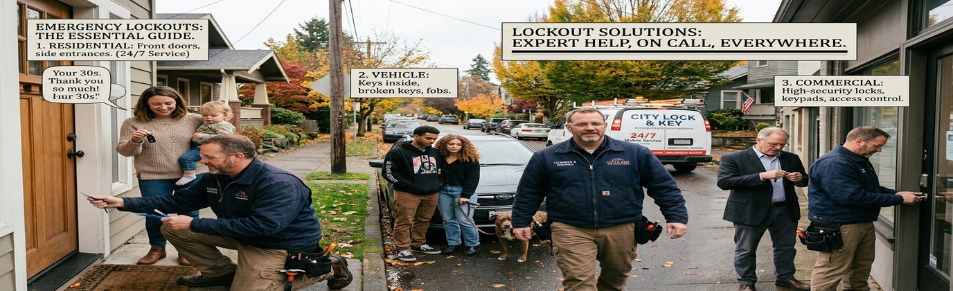 Safety steps while waiting for emergency locksmith